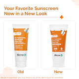 The Derma Co 1% Hyaluronic Sunscreen SPF 50 Aqua Gel – Lightweight, No White-Cast, Broad Spectrum & Blue Light Protection (30g)