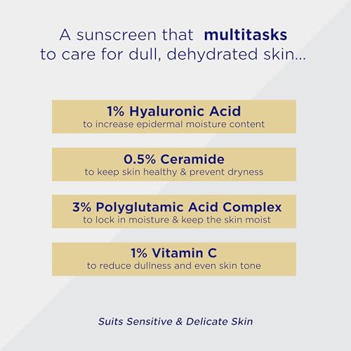 Hydrating Sunscreen for Dry Skin - SPF 50 Broad Spectrum with HA & Ceramide - 50g