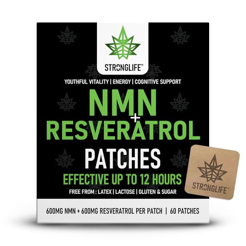 NMN & Resveratrol Transdermal Patches - High Absorption Anti-Aging Support | 30 Patches
