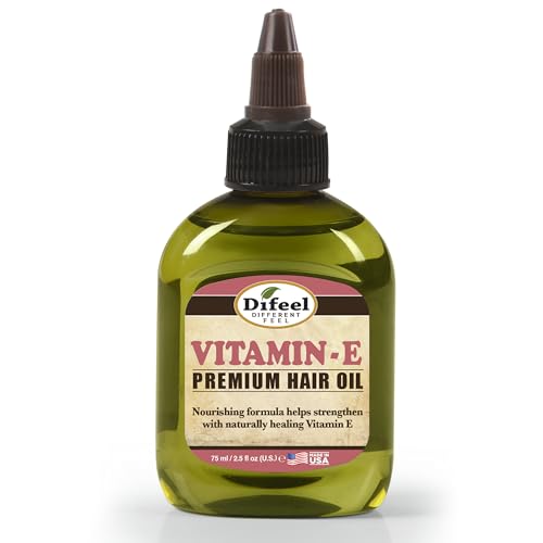 Difeel Vitamin E Oil Premium Natural Hair Oil, 2.5oz | Deep Moisture & Hair Repair