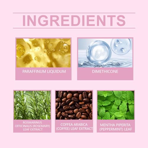 ALMEKAQUZ Hair Growth Serum Spray with Caffeine & Castor Oil - 2-Pack (2x60ml)