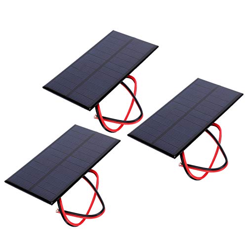 Ejoyous 3-Pack Mini Solar Panel Kit - 6V USB Charger Modules for Mobile Devices
