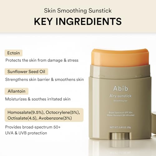  ważne Airy & Quick Sunstick DUO Broad Spectrum SPF50+ Korean Sunscreen Stick with Sun ещё Alternating Effect and Lawn Masks