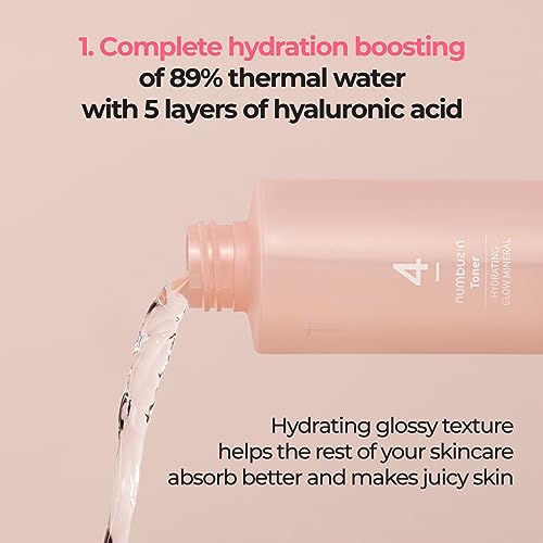 numbuzin No.4 Hydrating Glow Mineral Toner – Lightweight Korean Toner for Radiant Skin