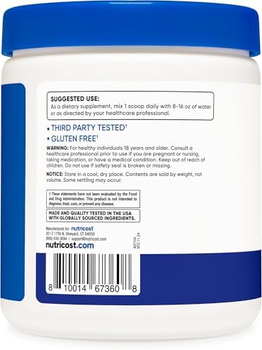 Nutricost EAA Powder - Blue Raspberry - 30 Servings - Essential Amino Acids
