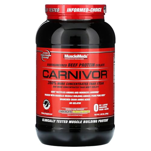MuscleMeds Carnivor Chocolate Peanut Butter Protein (2lb)