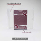 Cherry Casino Flamingo Quartz Pink Playing Cards with Clear Protective Case