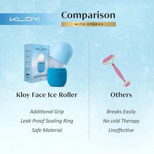 KLOY Ice Roller for Face, Neck & Body - Reduces Puffiness & Soothes Skin - Random Color