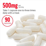 Force Factor Magnesium 500 mg, 90 Vegetable Capsules