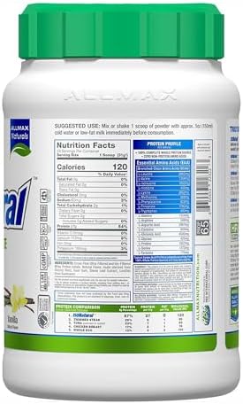 ALLMAX, ISONatural™, Pure Whey Protein Isolate, Vanilla, 2 lbs (907 g)