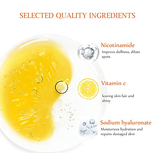DISAAR BEAUTY Orange Vitamin C Facial Serum with Hyaluronic Acid - Moisturizing Skin Repair & Hydration Booster