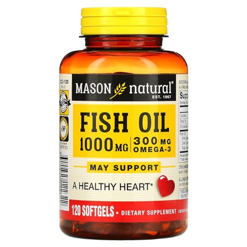 Omega-3 Fish Oil 1000 mg - 120 Softgels for Heart & Joint Health
