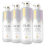 Olay Body Wash for Women - Elasticity Boosting with Collagen Peptide Serum Complex - 20 fl oz (Pack of 4)