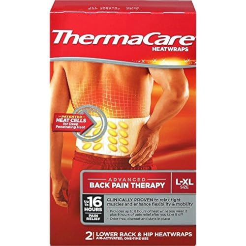 ThermaCare Lower Back & Hip HeatWraps - 8-Hour Relief, Size 2 Count