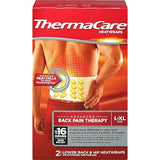 ThermaCare Lower Back & Hip HeatWraps - 8-Hour Relief, Size 2 Count