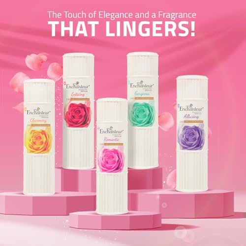 Enchanteur Romantic Perfumed Talc - Roses & Jasmine, 125g
