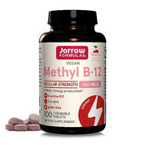 Jarrow Formulas Methyl B-12: 500mcg Cherry Lozenges (100 Pieces)