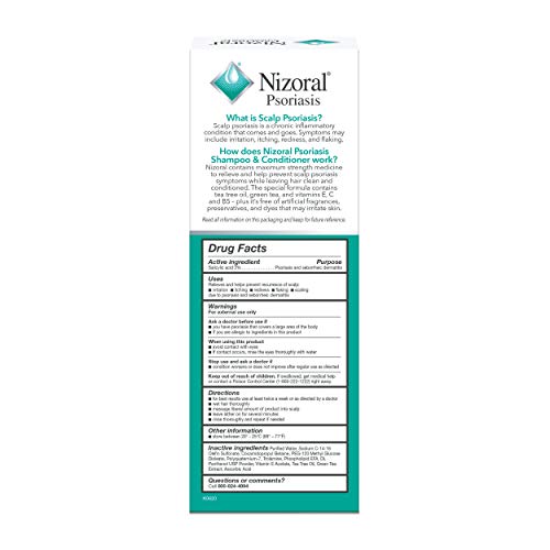 Nizoral Psoriasis Shampoo & Conditioner - Effective Scalp Psoriasis Treatment with Ketoconazole - 11 Ounce