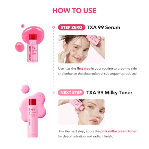 APRILSKIN TXA Niacinamide Toning Shot 99 Spicule Serum – 3% Tranexamic Acid + 5% Niacinamide 30mL