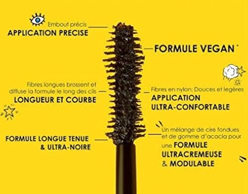 Sephora Waterproof Volume Extra Long Ultra Mascara - Black - Full Size - 14ml