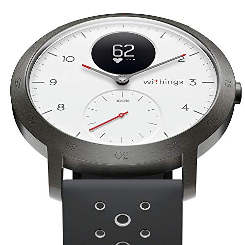 Withings Steel HR Sport Smartwatch 40mm - Fitness Tracker with Heart Rate, Sleep & GPS - White