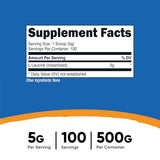 Nutricost Pure L-Leucine Powder - Muscle Building & Recovery (500g)