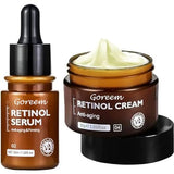 Goreem Retinol Face Cream & Serum Set - Anti-Aging, Firming, Moisturizing - 30g Cream & 30ml Serum