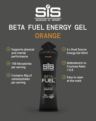 Science in Sport Beta Fuel Energy Gel - Orange (6 x 60ml)