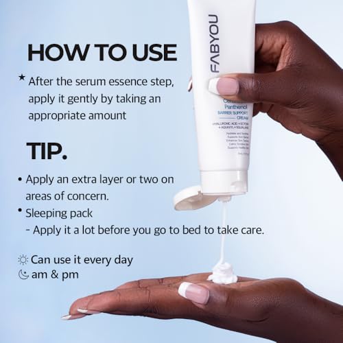 FABYOU Ceramide Panthenol Korean Barrier Cream – Deep Hydration, Non-Sticky, Sensitive Skin
