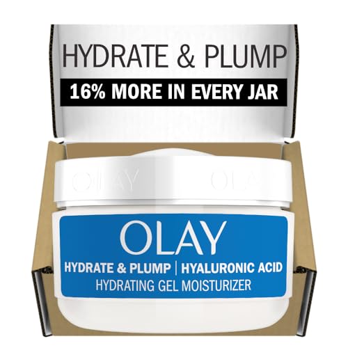 Olay Plump & Hydrate Face Gel Moisturizer, 2oz Hyaluronic Acid, Fragrance-Free