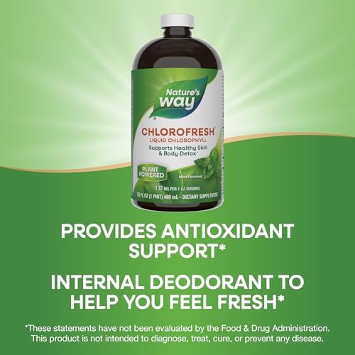 Nature's Way Chlorofresh, Liquid Chlorophyll, Mint Flavored 473.2ml