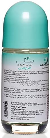 Enchanteur Gorgeous Roll-On Antiperspirant Deodorant - 48hr Protection, Exquisite Fragrance (50ml)