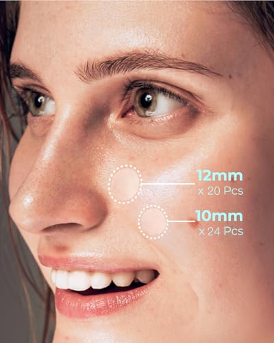 POINTMASS Ultra-Thin Acne Patches with Tea Tree Oil - 44 Count Hydrocolloid Zit Stickers