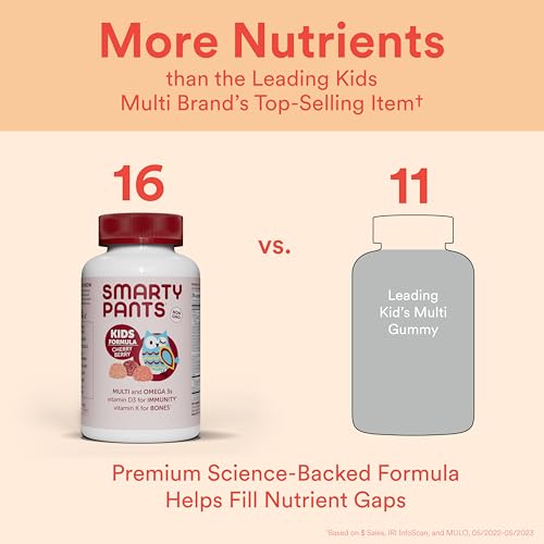 SmartyPants Kids Complete Multivitamin Gummies - Cherry Berry Flavor, 120 Gummies