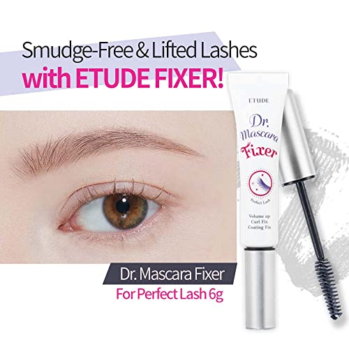 ETUDE Dr. Mascara Fixer - All-Day Curl Hold - Volumizing & Smudge-Proof - 0.203 Fl Oz