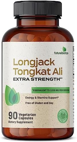 Futurebiotics Longjack Tongkat Ali Extra Strength Energy & Stamina Support - Non-GMO, 90 Vegetarian Capsules