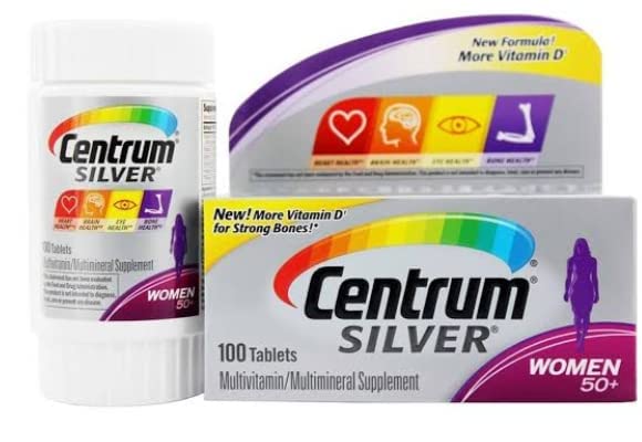 Centrum Silver Multivitamins for Women 50+ - 100 Tablets