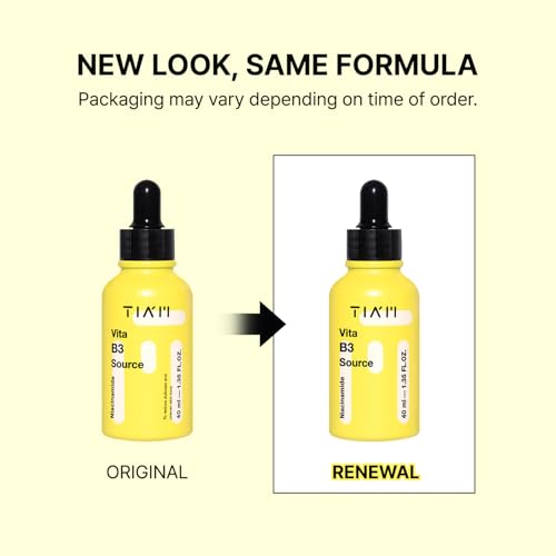 TIAM Vita B3 Source Niacinamide Serum - 10% Niacinamide & 2% Arbutin for Hyperpigmentation & Dark Spots - 1.35 Oz