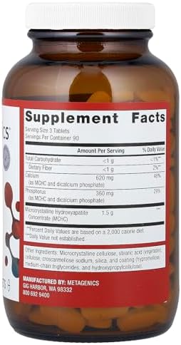 Metagenics Cal Apatite 270 Tablets - Calcium & Phosphorus Support
