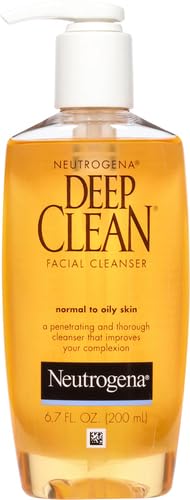 Neutrogena Deep Clean Daily Facial Cleanser with Beta Hydroxy Acid for Normal to Oily Skin - Alcohol-Free & Non-Comedogenic - 6.7 fl. oz