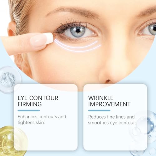 ALMEKAQUZ Caffeine Eye Cream for Puffiness & Circles - Morning Under-Eye Skincare, Hydration & Eye Serum