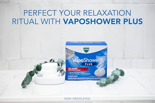 Vicks VapoShower Plus Shower Steamers - Eucalyptus & Menthol (12 Count)