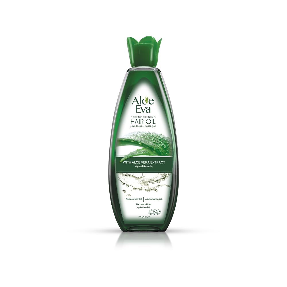 Aloe Eva Hair Oil with Aloe Vera - Reduces Hair Fall 300ml | Strengthens & Nourishes Hair