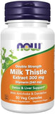 NOW Foods, Milk Thistle, Double Strength, 300 mg, 50 Veg Capsules