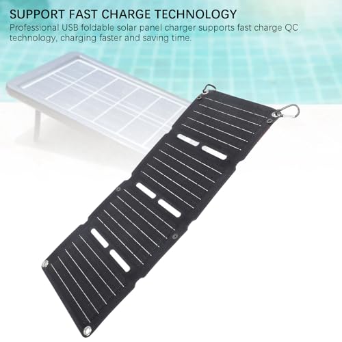 Ejoyous 40W Portable Solar Charger - USB Foldable Solar Panel for Phones, Power Banks, and Tablets