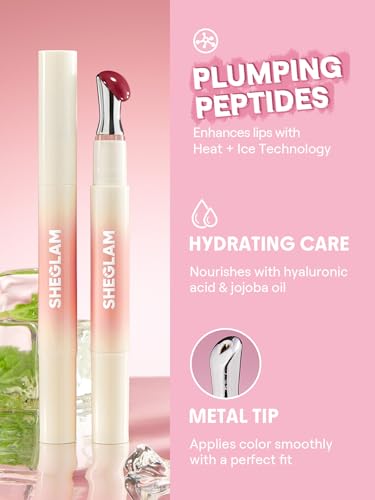 SHEGLAM Hydrating Lip Gloss - Cruelty-Free Plumping Peptides-Toffee Kiss