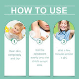 [2Pack] Natural Deodorant for Kids & Teens - Aluminum Free, Alcohol-Free, Paraben Free, 24 Hr Odor Protection, Clean Fresh Scent