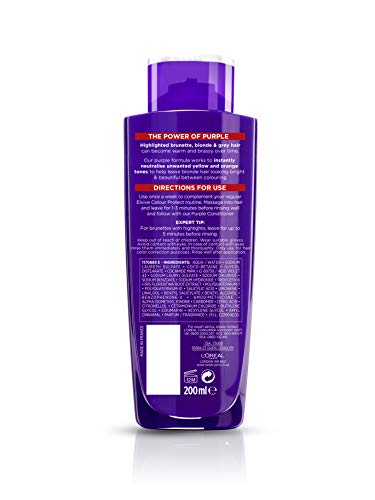 L'Oréal Elvive Colour Protect Anti-Brassiness Purple Shampoo & Conditioner Set (200ml + 150ml)