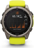 Garmin Fenix 8 Solar Sapphire Titanium Smartwatch - Amp Yellow/Graphite