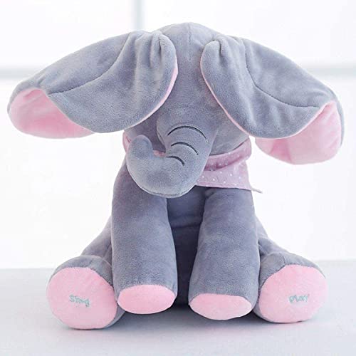 Arabest Elephant Stuffed Animals - Singing Flappy Ears Plush Toy for Babies and Toddlers